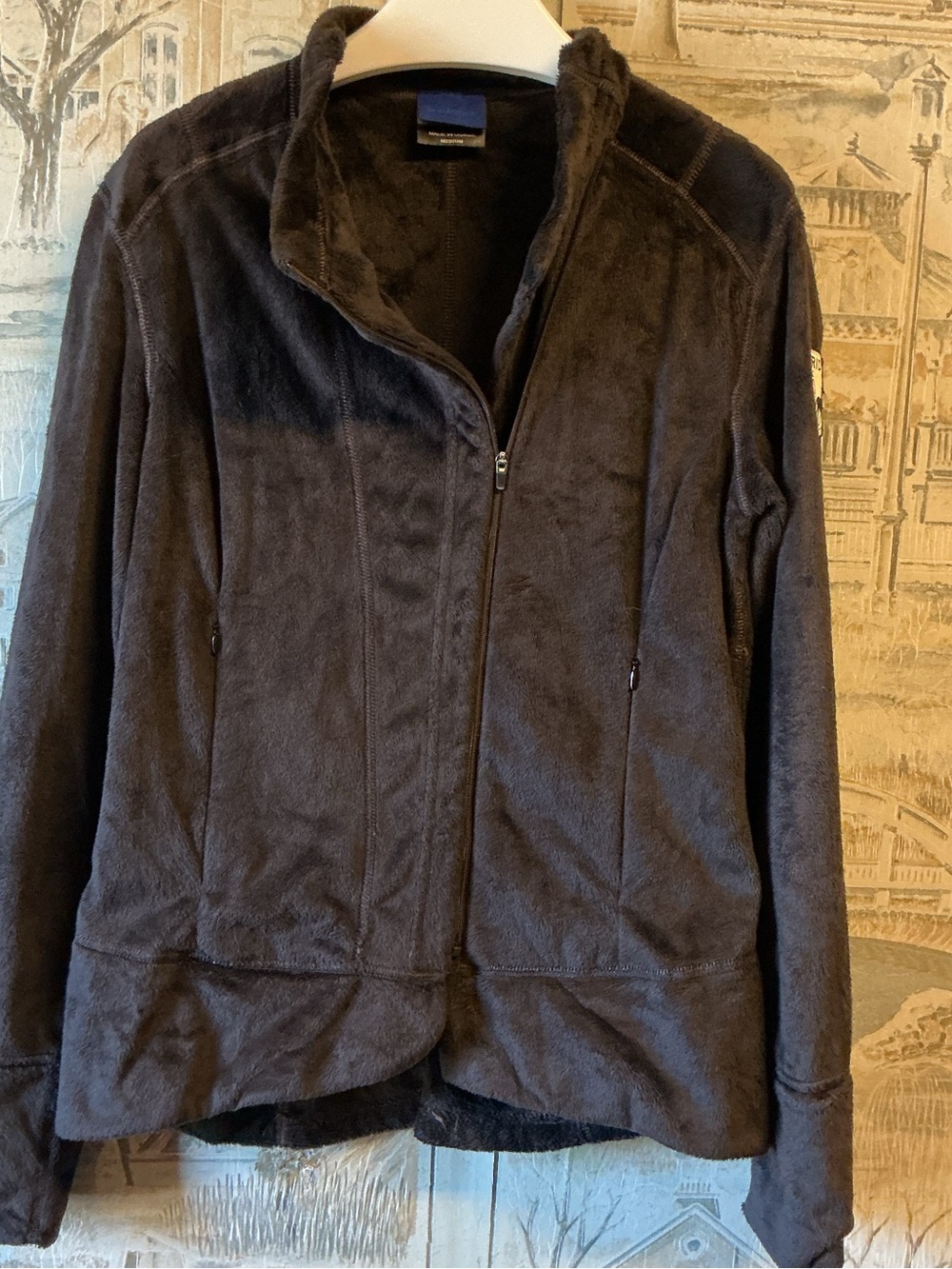 Irideon Dark Brown Zip-Front Fleece Jacket